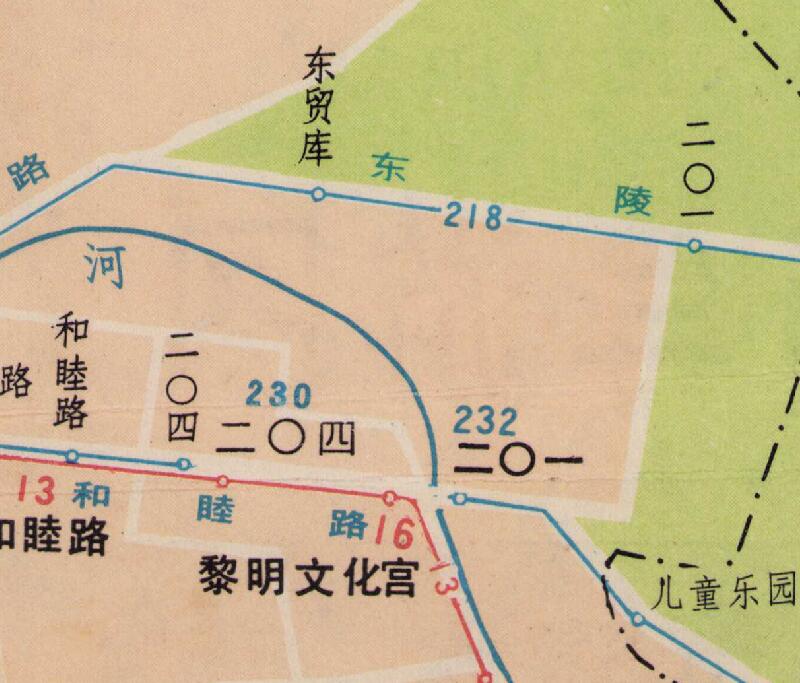 1989年辽宁《沈阳交通导游图》预览图3