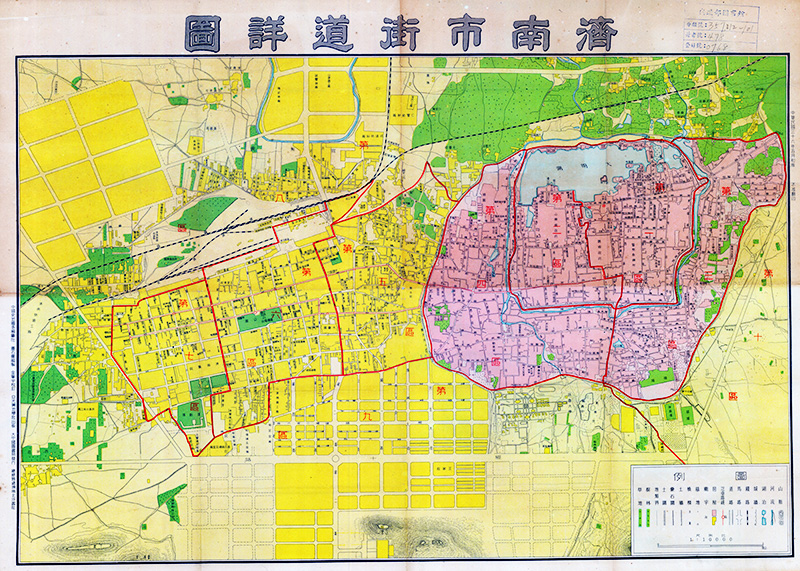 1947年山东《济南市街道详图》预览图