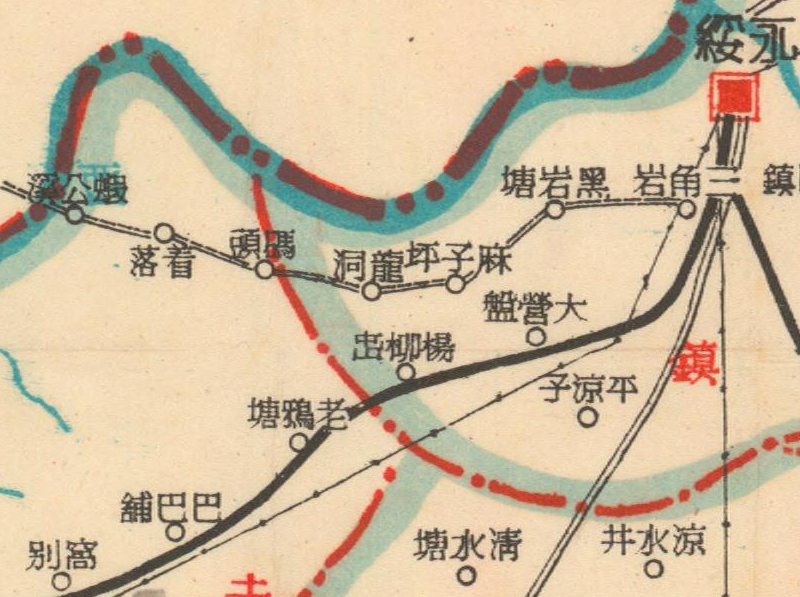 1940年版湖南湘西花垣《永绥县图》预览图1 1940年版湖南湘西花垣《永绥县图》预览图1