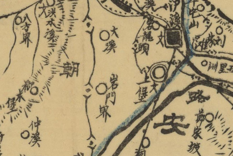 1944年版湖南湘西《泸溪县图》预览图1