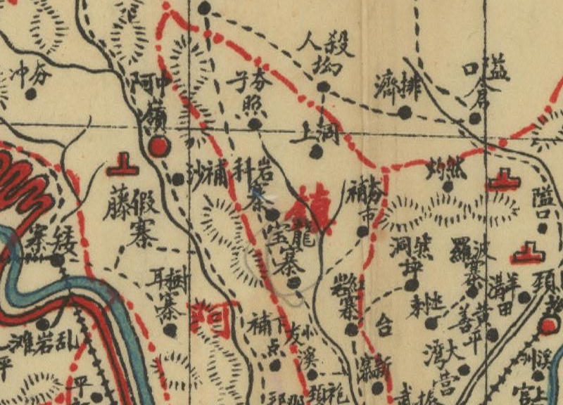 约1941年版湖南吉首《乾城县全图》预览图2