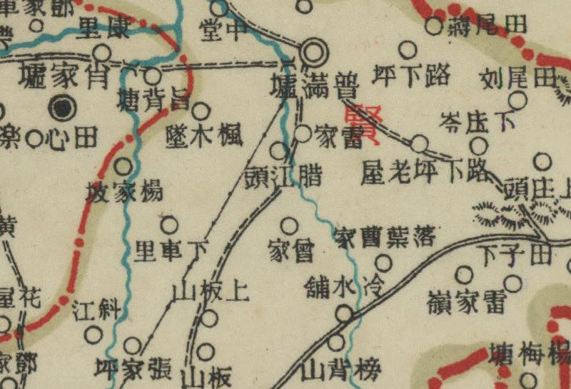 1940年版湖南郴州《嘉禾县图》预览图2