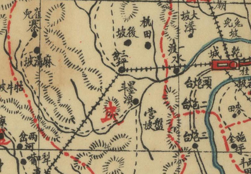 约1941年版湖南吉首《乾城县全图》预览图3
