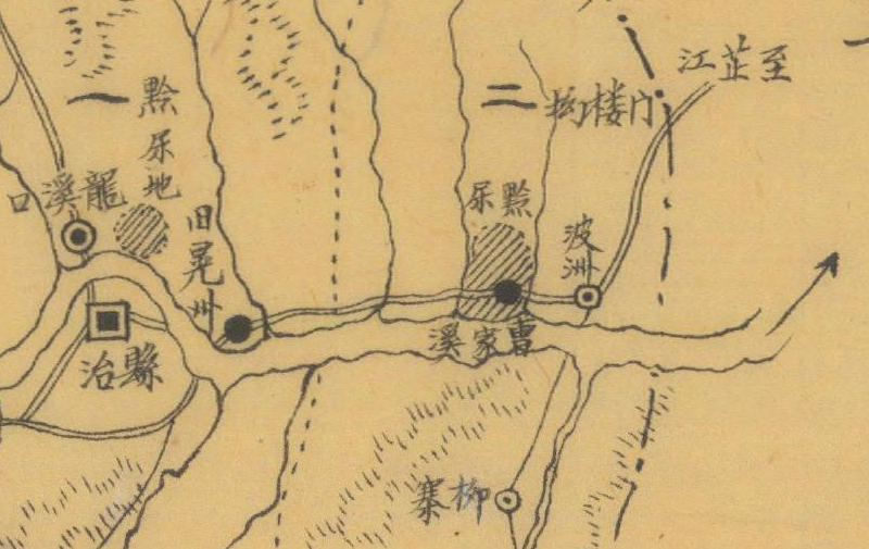 约1933年版湖南《晃县略图》预览图1