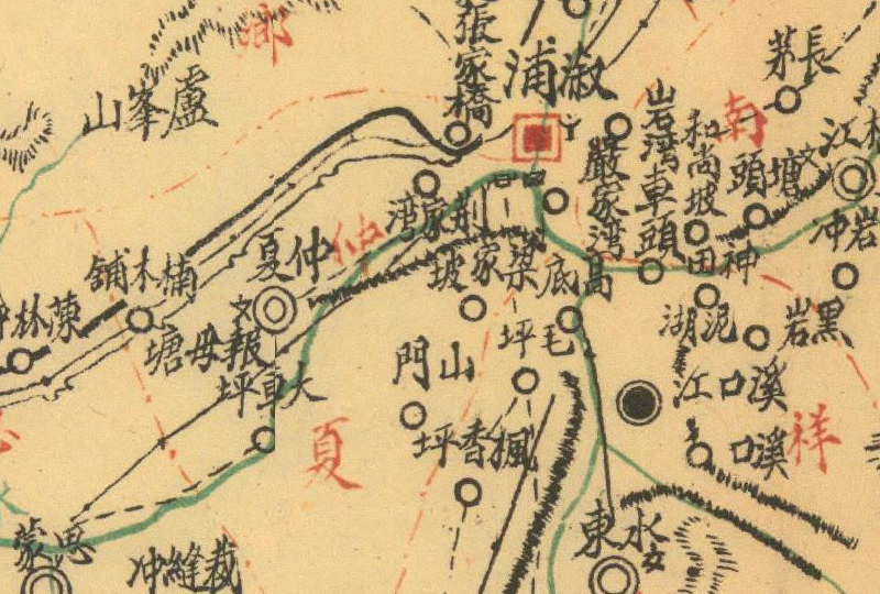 1941-1946年版湖南《溆浦县图》预览图2 1941-1946年版湖南《溆浦县图》预览图2
