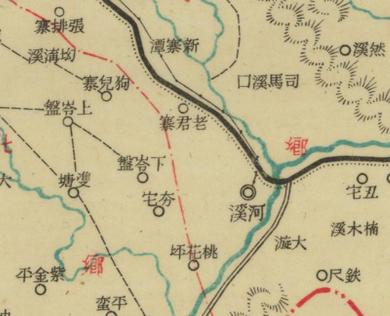 约1943年版湖南《乾城县图》预览图3