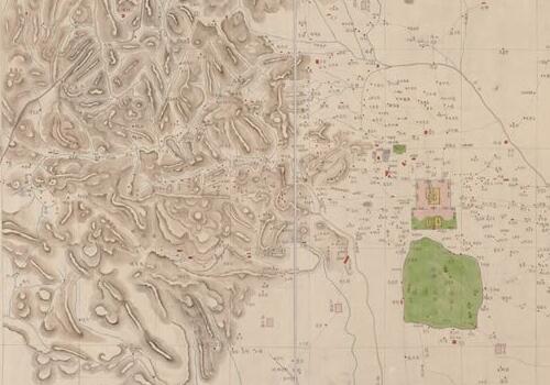 1886年《北京城郊图》缩略图