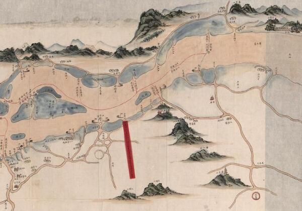 1864年长江水师瓜州镇标中营江汛全图缩略图
