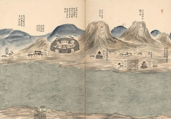 1735年《四川湖北水道图》缩略图