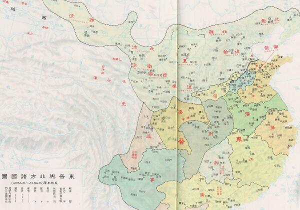 东晋与北方诸国形势地图（405-418年）缩略图
