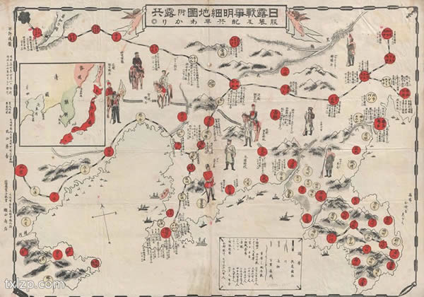 1904年日露战争明细地图缩略图
