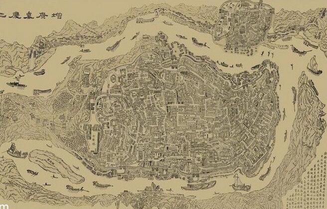 1891年《增广重庆地舆全图》缩略图