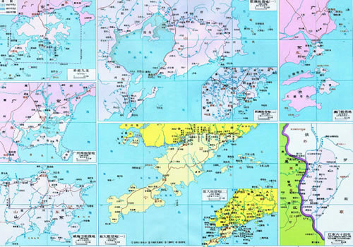 清朝 列强侵占地区图缩略图