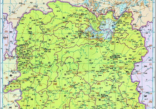 清朝 湖南地图全图缩略图