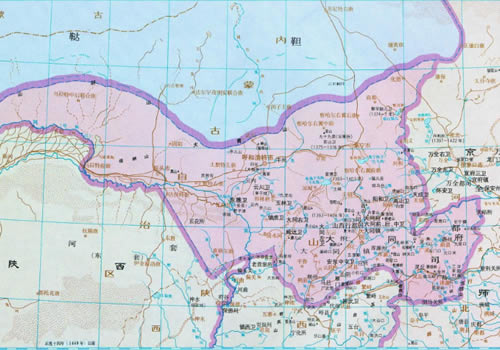 明朝 山西行都司地图缩略图