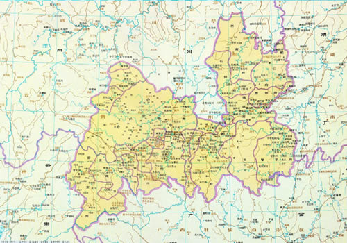 明朝贵州地图全图缩略图