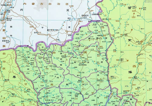 北宋 永兴军路 历史地图缩略图