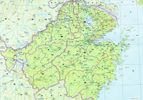 北宋 两浙路、江南东路地图缩略图