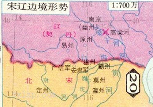 北宋 辽边境形势图缩略图