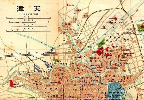 1913年天津租界地图缩略图