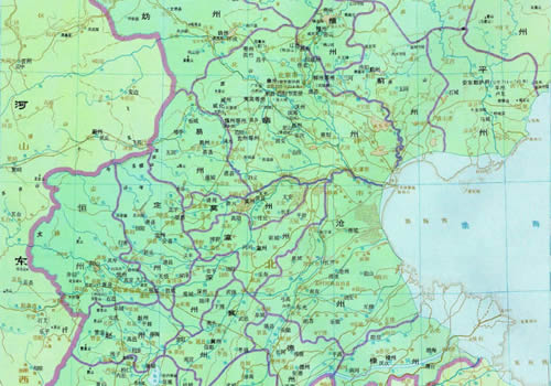 唐朝 河北道南部地图全图缩略图