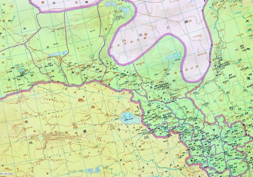 唐朝 陇右道东部地图全图缩略图