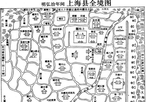 明代弘治年间《上海县全境图》缩略图