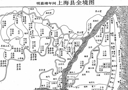 明代嘉靖年间《上海县全境图》缩略图