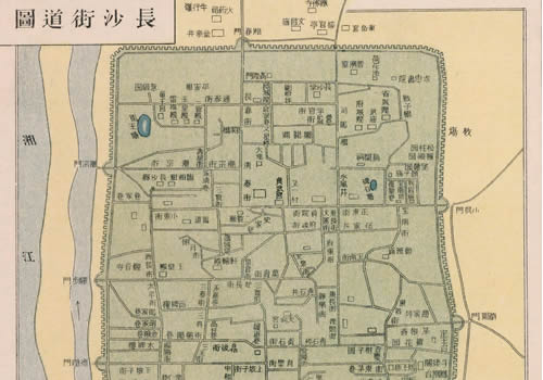 1917年《长沙街道图》缩略图