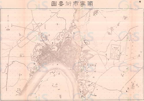 1944年《南宁市街要图》缩略图