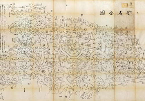 1862年湖北《鄂省全图》缩略图