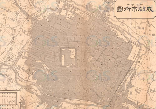 1938年《成都市街图》缩略图
