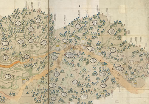 清代《彩绘湖北地图》缩略图