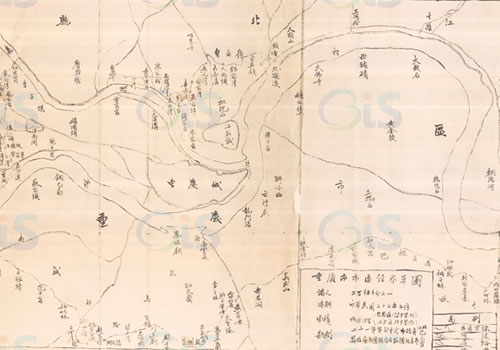 1933年《重庆市区经界草图》缩略图