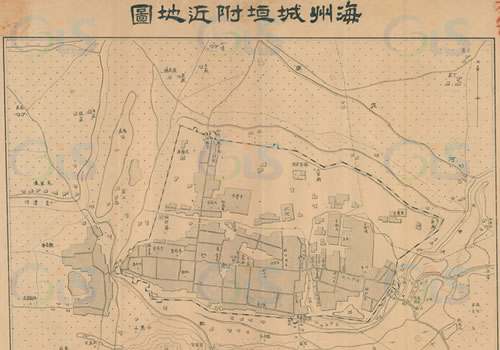 1911年《海州城垣附近地图》缩略图