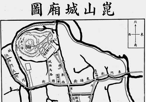 1934年《昆山城厢图》缩略图