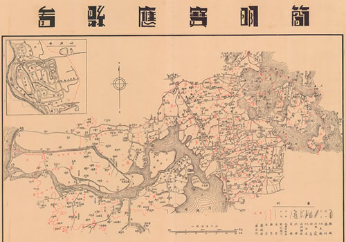 1943年《简明宝应县图》缩略图