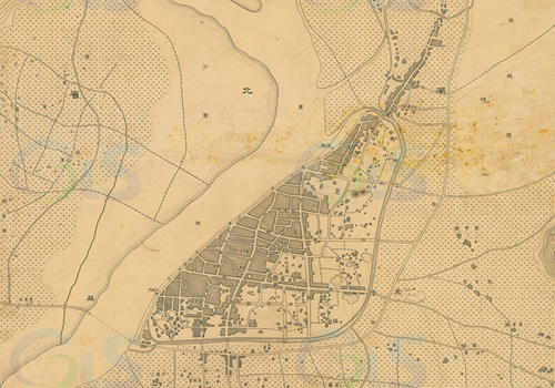 1947年湖北《光化县老河口城市图》缩略图