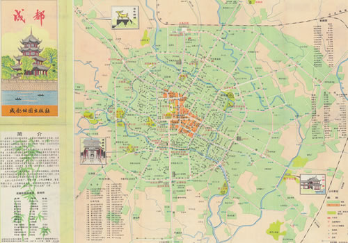 1987年成都交通旅游图缩略图