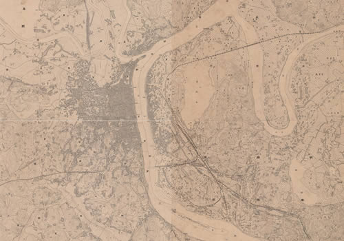 1948年民国湖南衡阳《衡阳县城厢图》缩略图