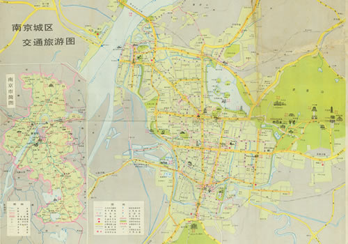 1988年江苏《南京旅游图》缩略图