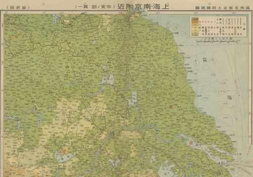 1939年《上海南京附近》地形图缩略图