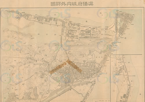 1914年湖北《汉阳府城内外详图》缩略图