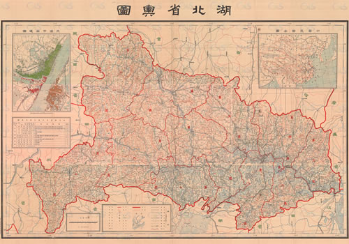 1932年参谋本部《湖北省舆图》缩略图